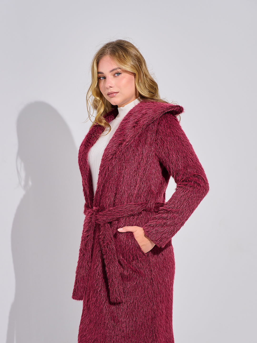 Mohair Wrap Coat