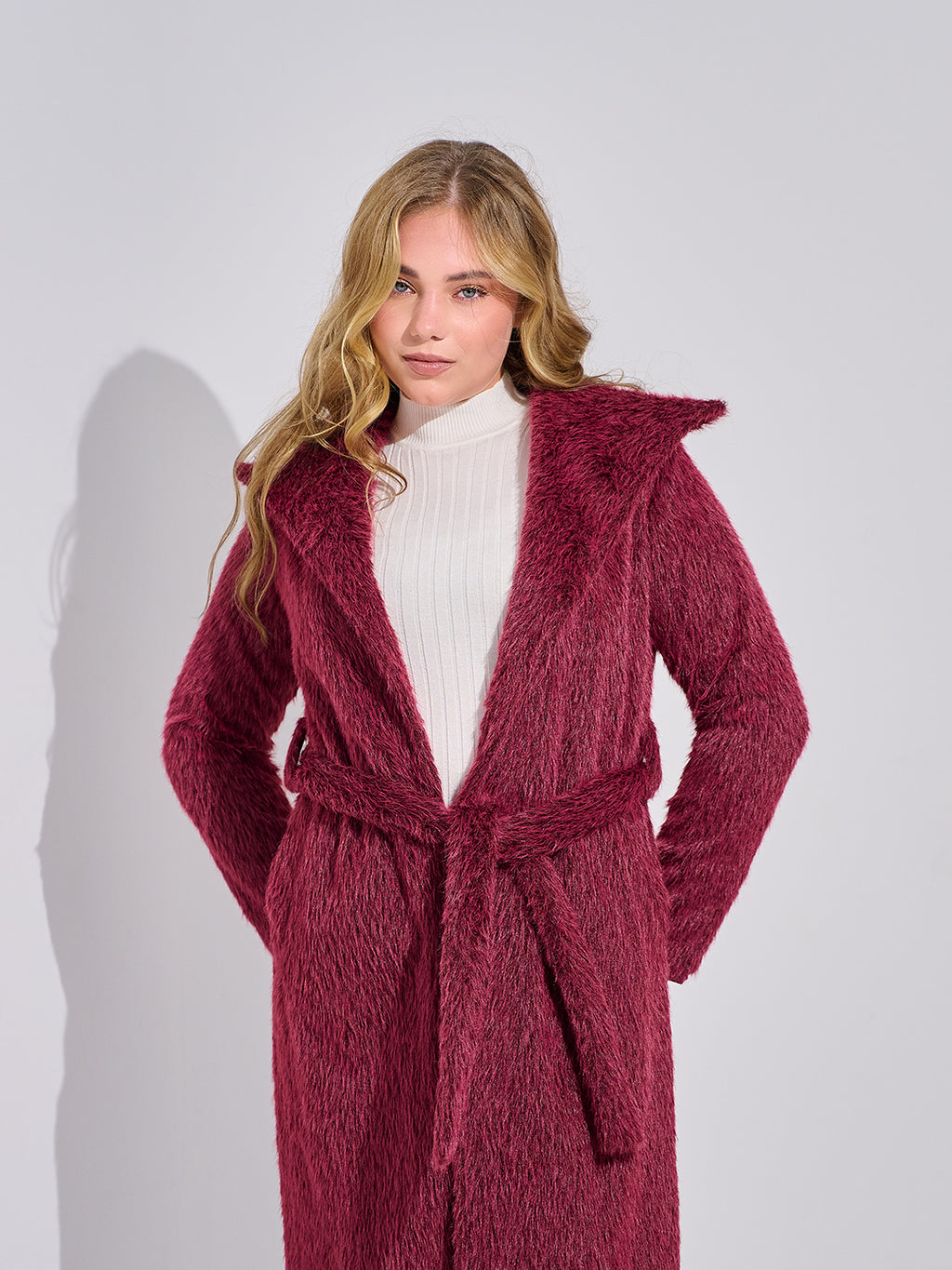 Mohair Wrap Coat