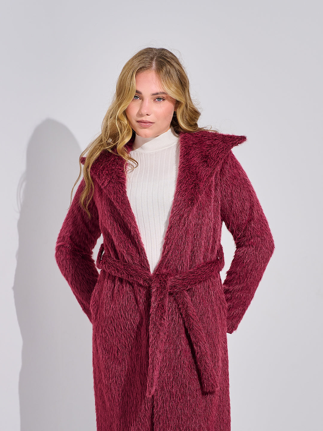 Mohair Wrap Coat