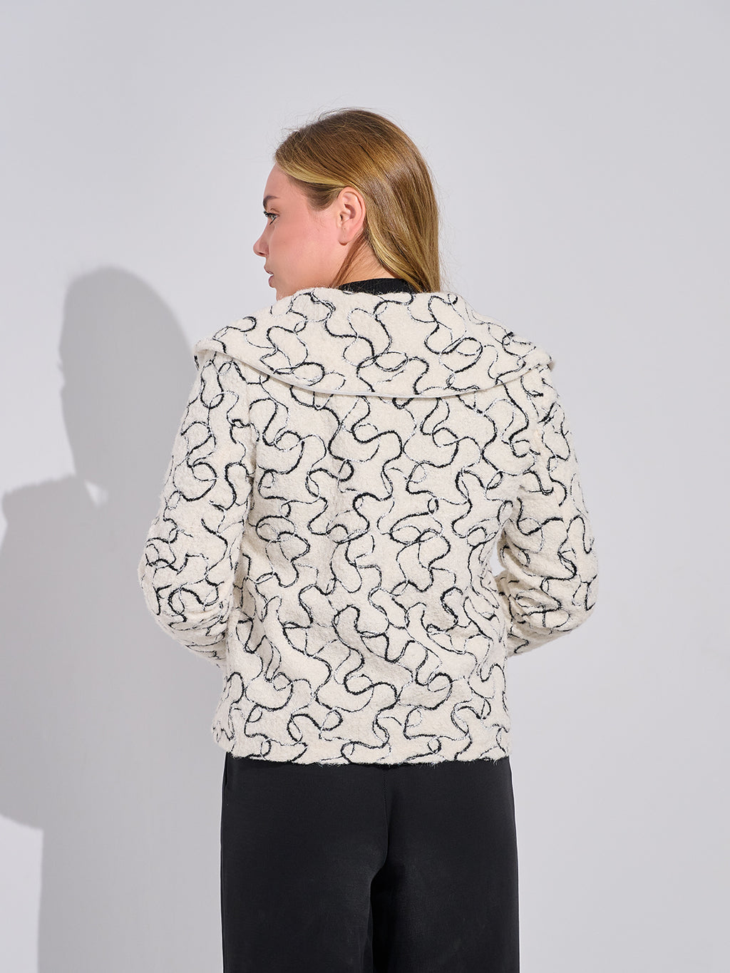 White Jacquard Bolero