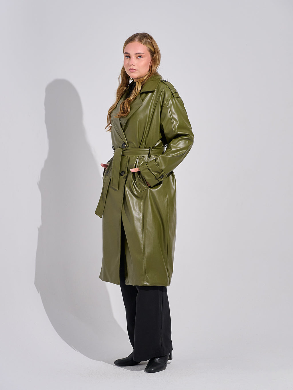 Leather coat