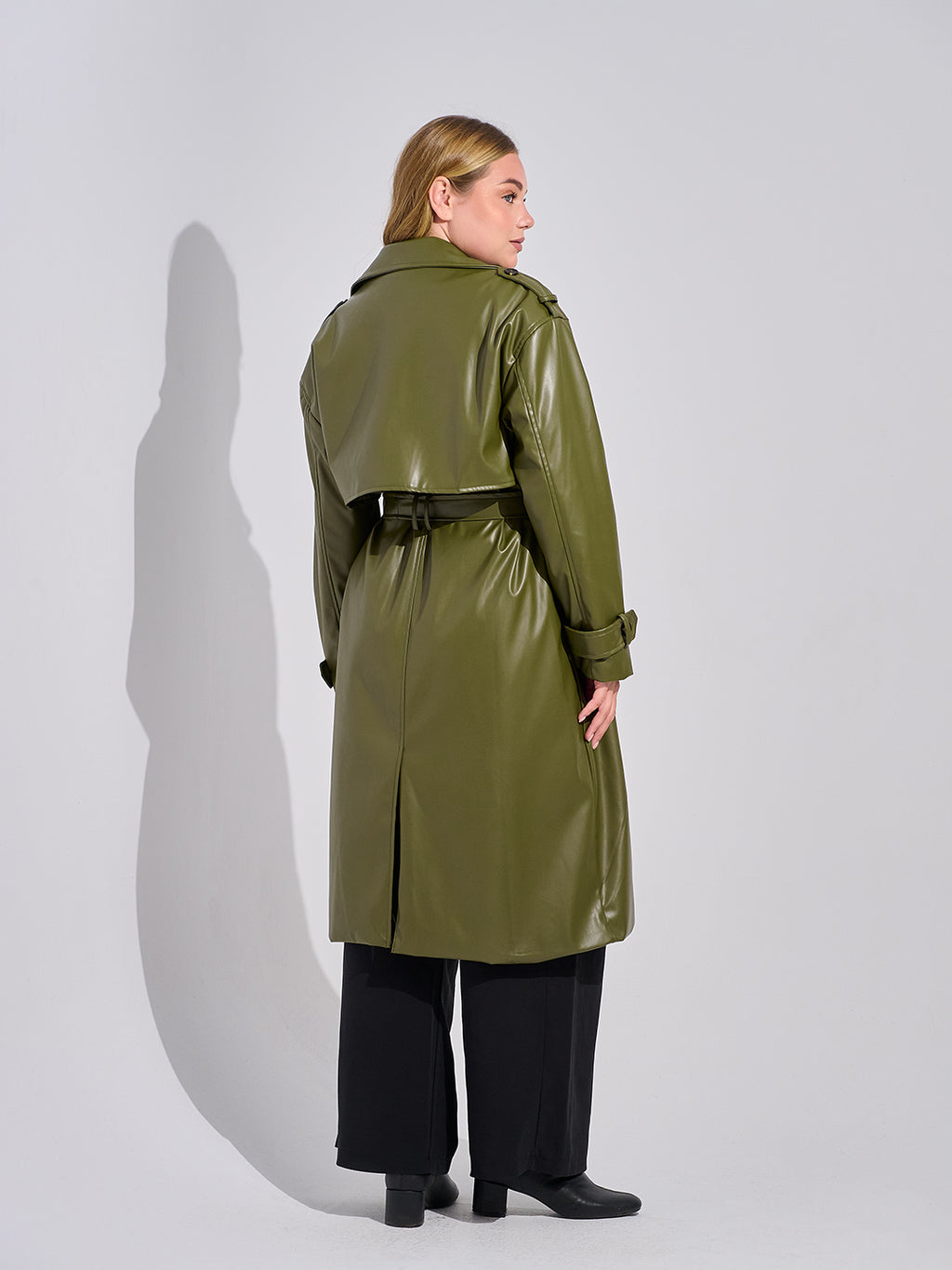 Leather coat