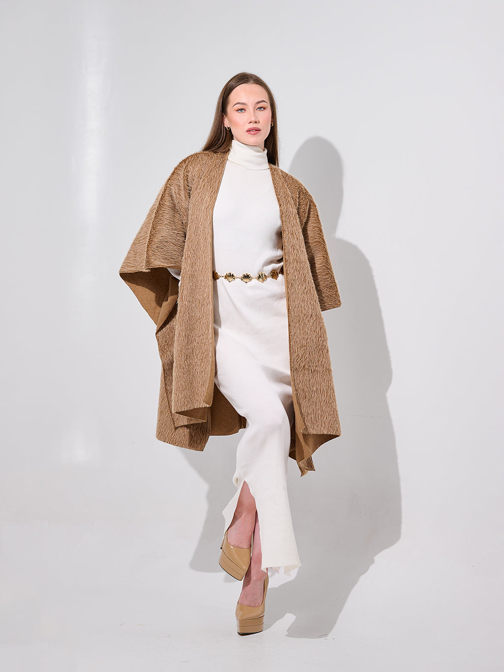 Fur Cape with Pockets
