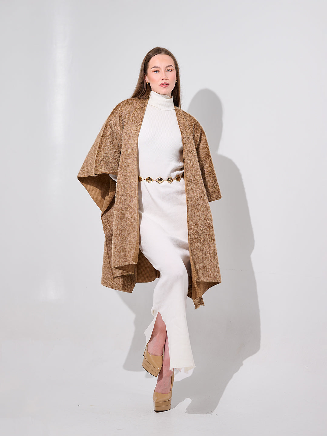 Fur Cape with Pockets