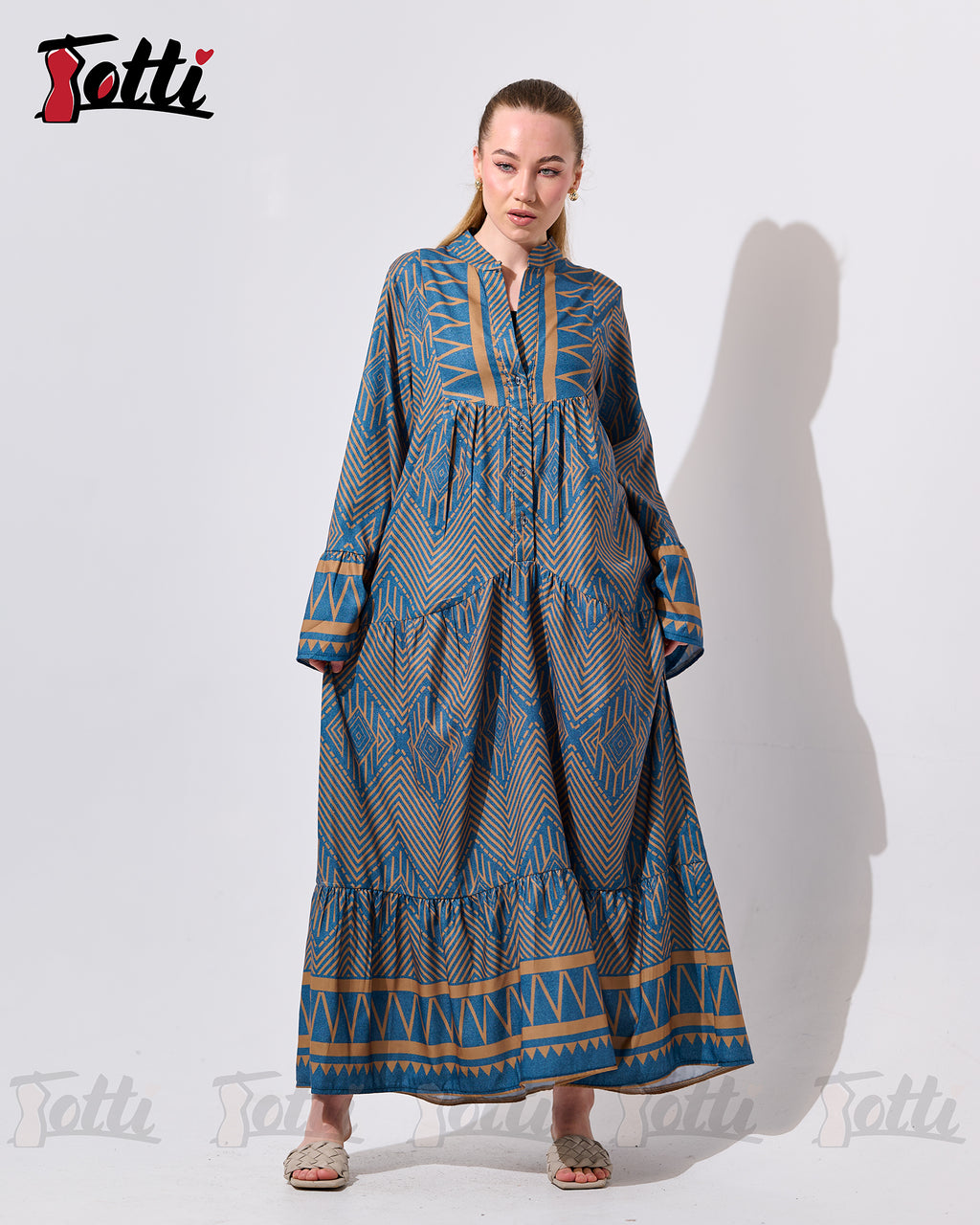 The Desert Chevron Dress
