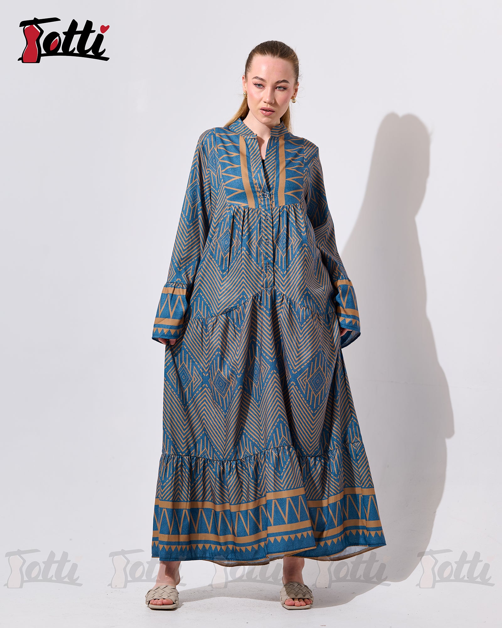 The Desert Chevron Dress