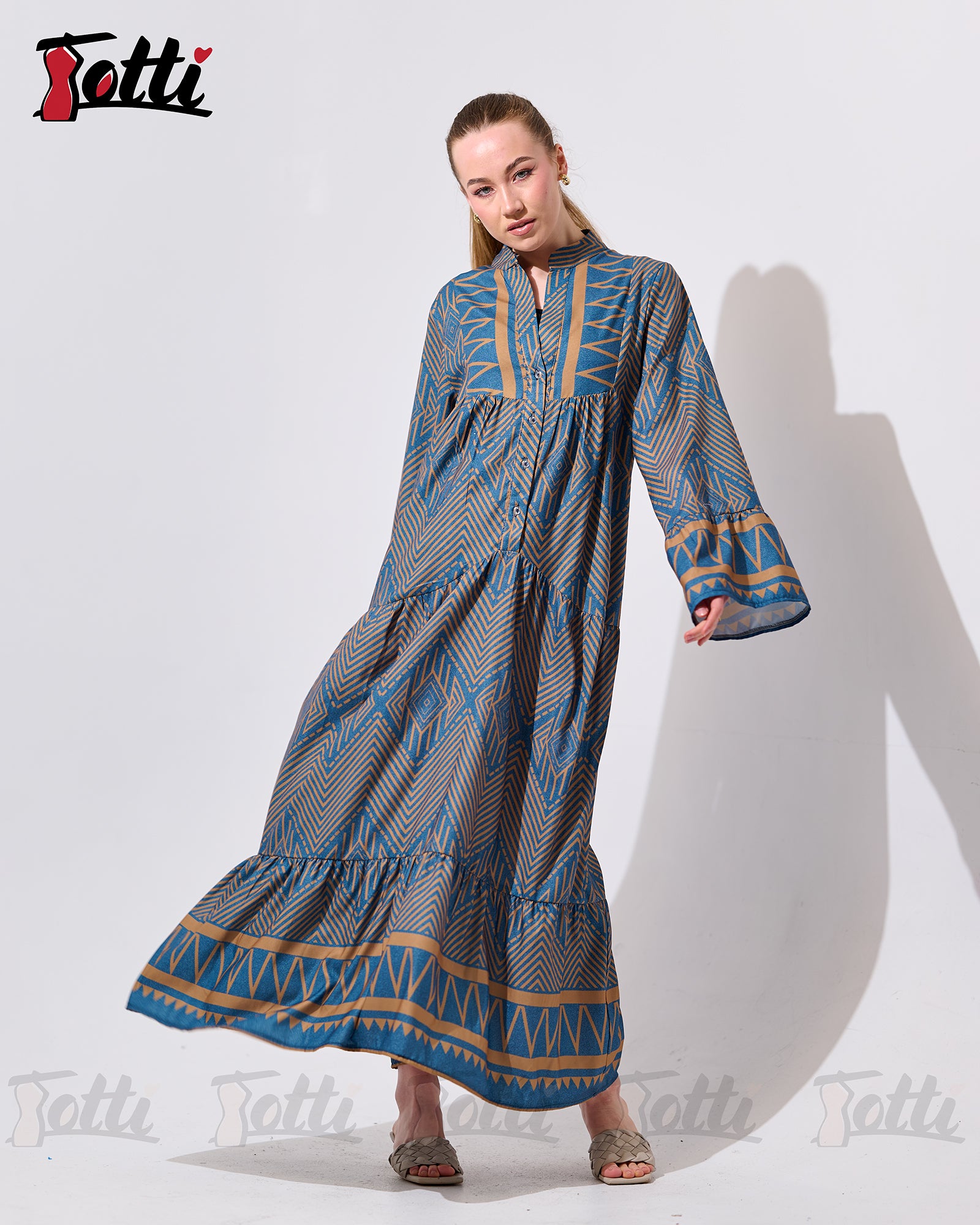 The Desert Chevron Dress