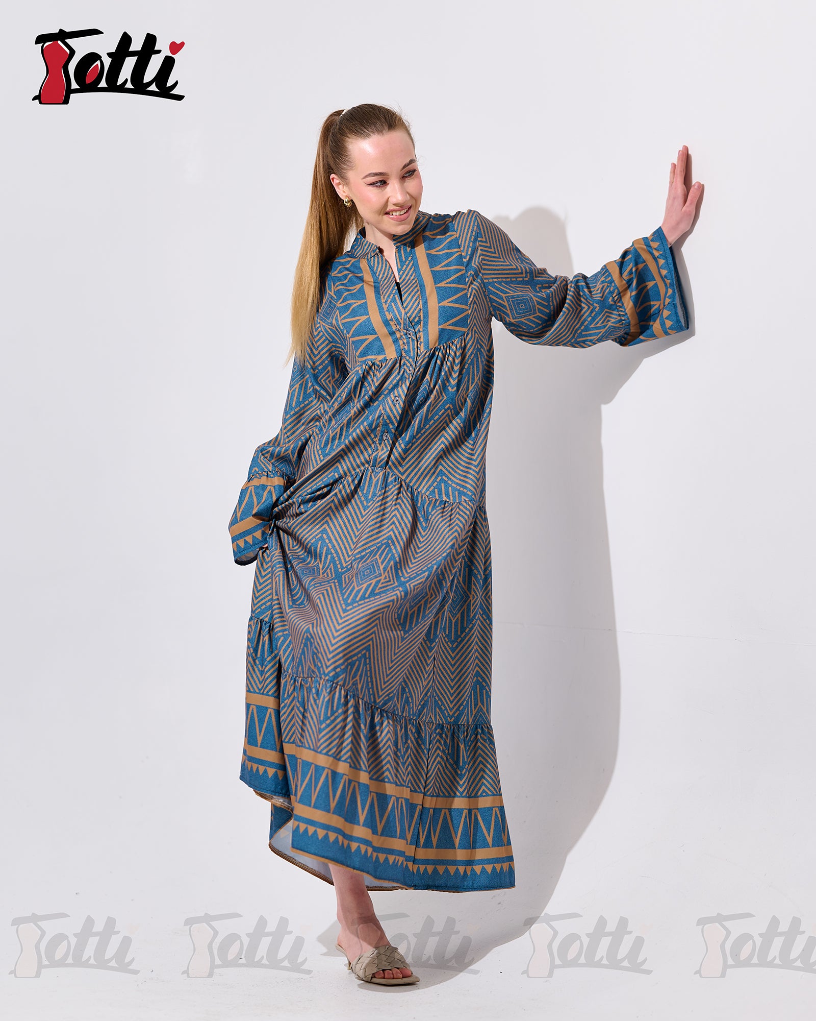 The Desert Chevron Dress