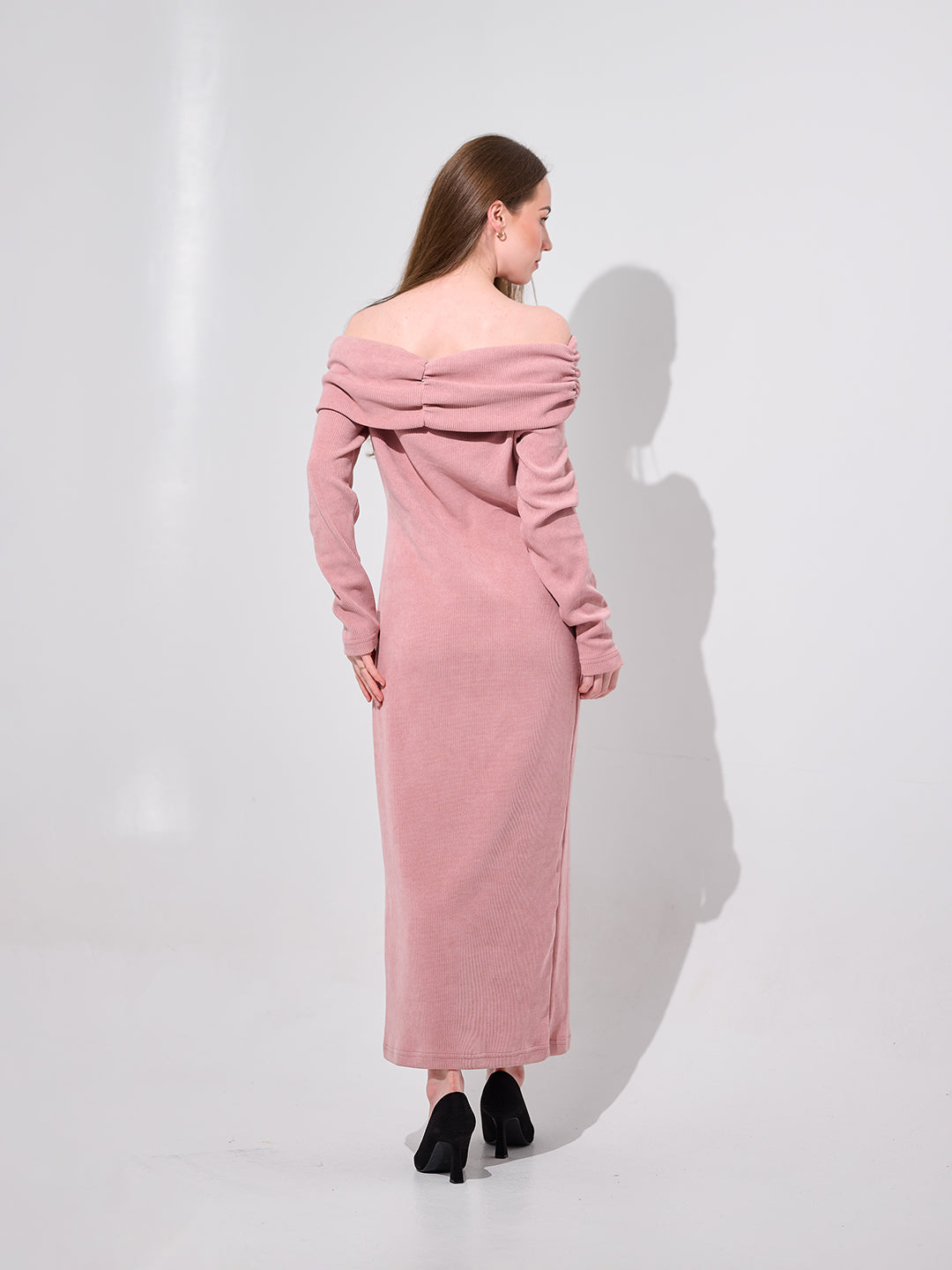 Rose Pink Midi Dress