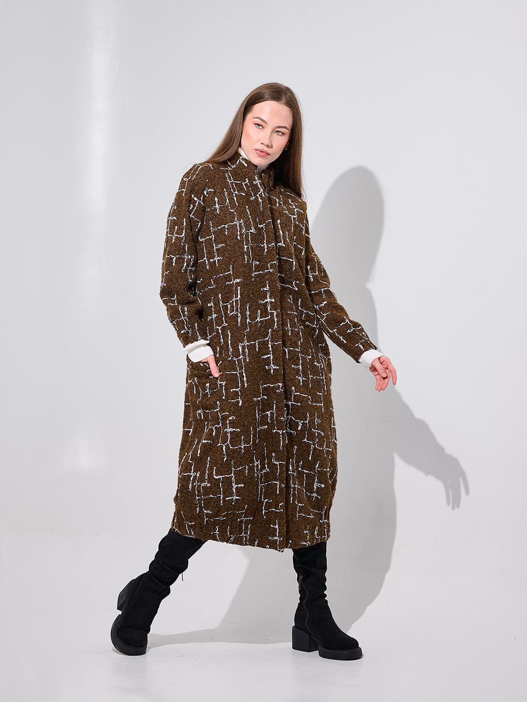 Brown Printed Tunic