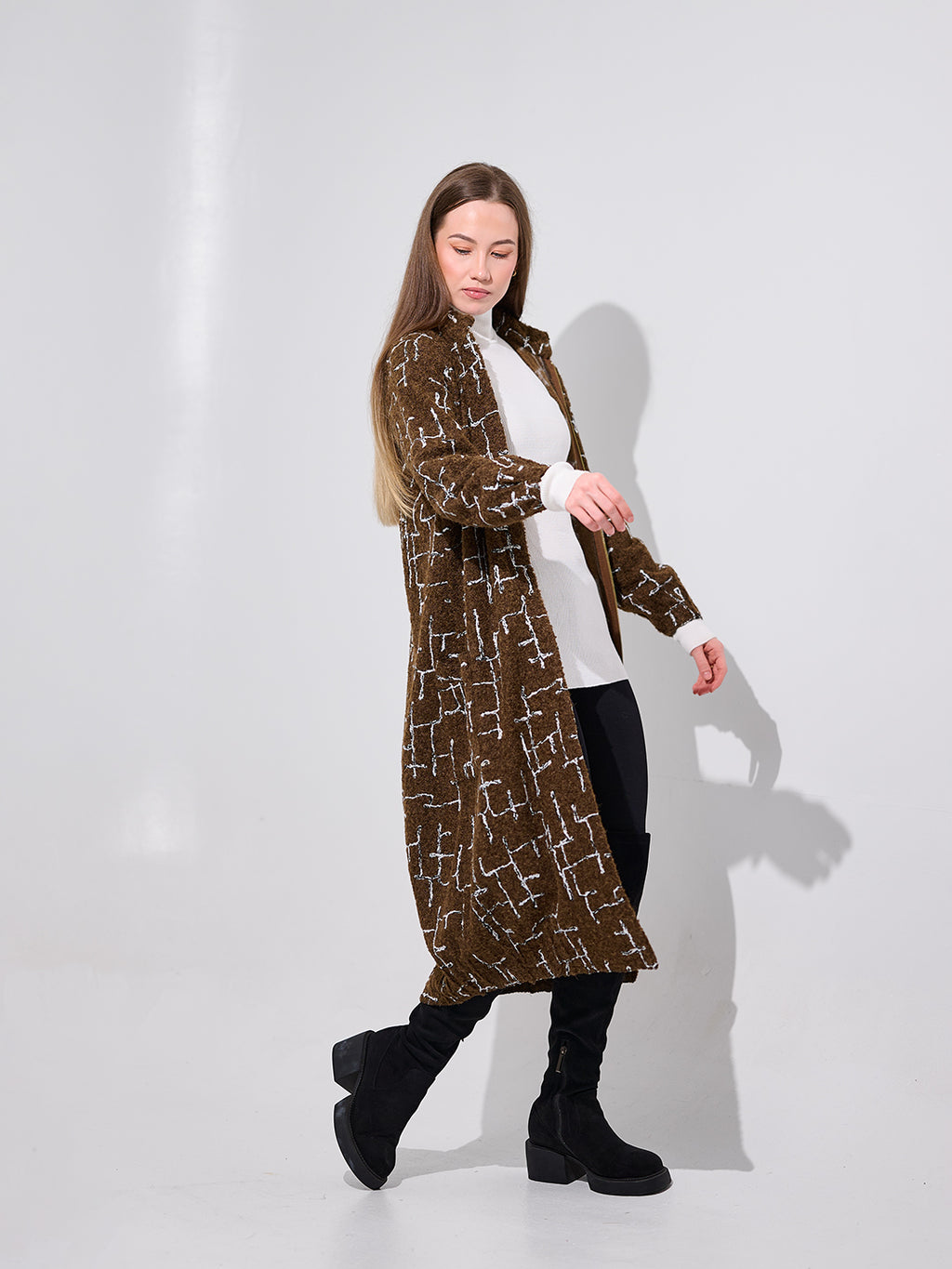 Brown Printed Tunic