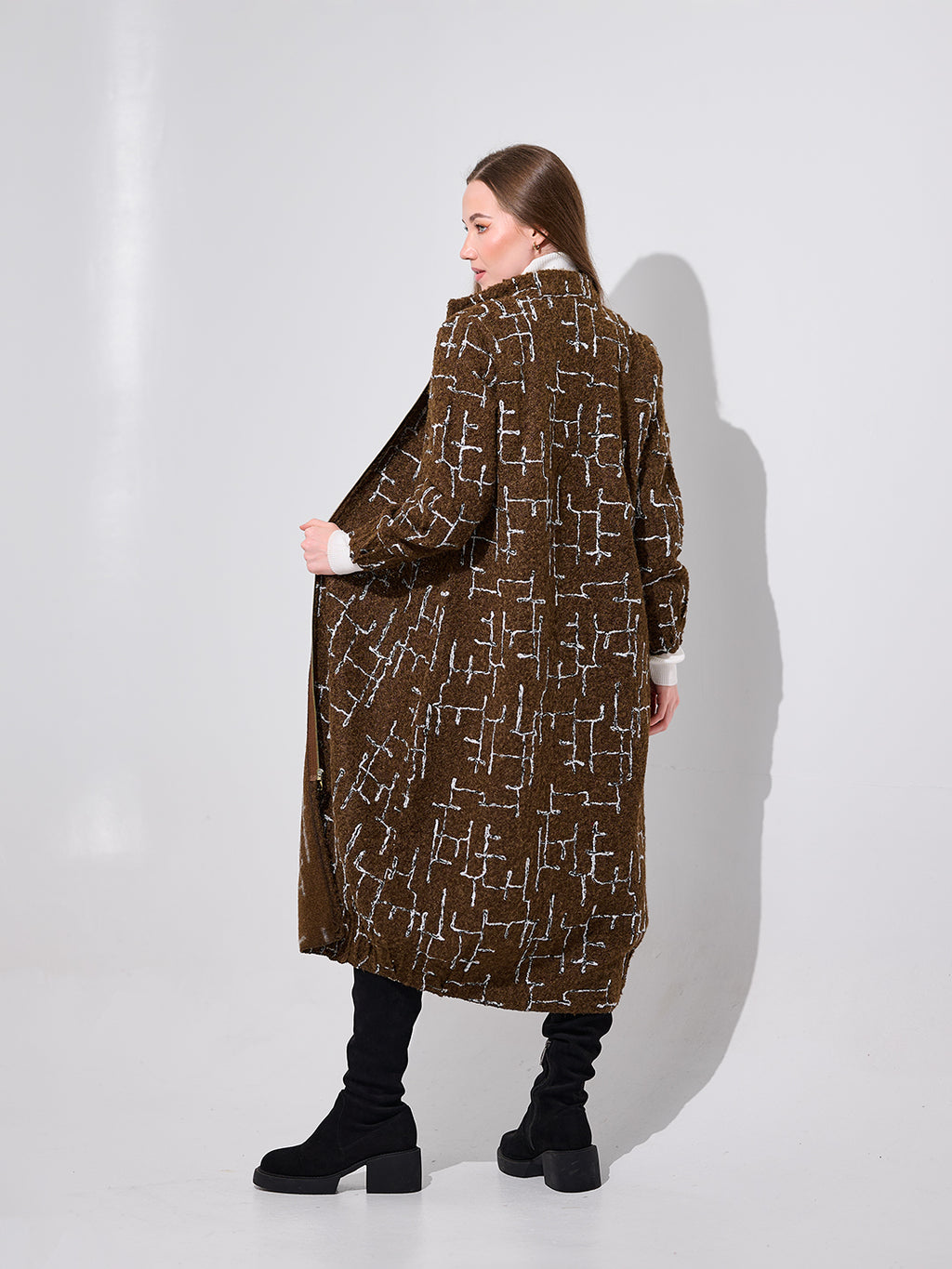 Brown Printed Tunic