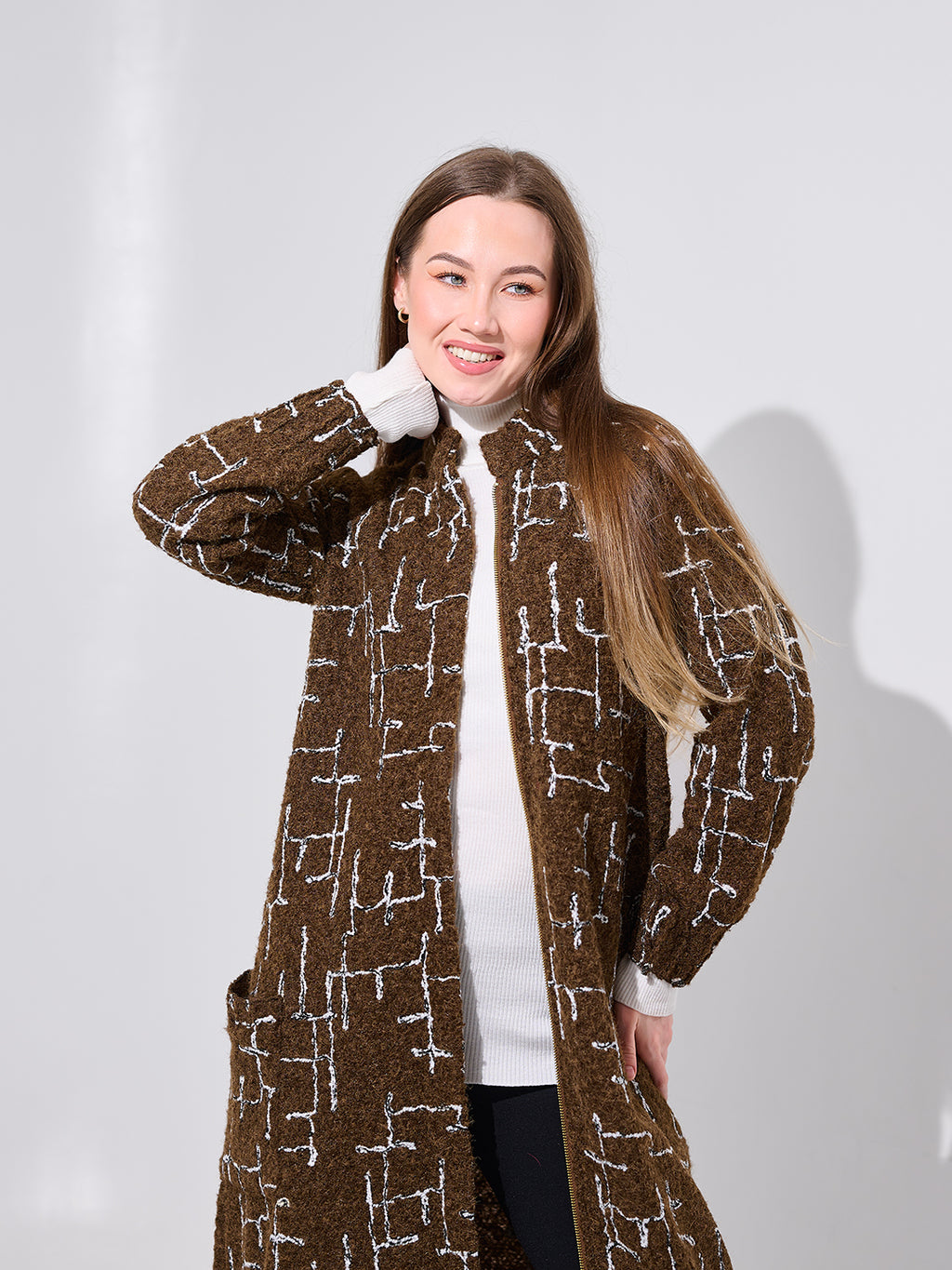 Brown Printed Tunic