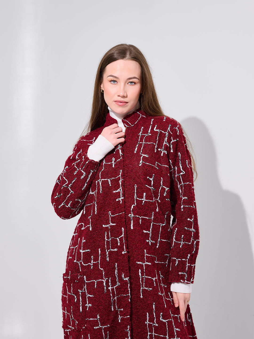 Burgundy Printed Tunic