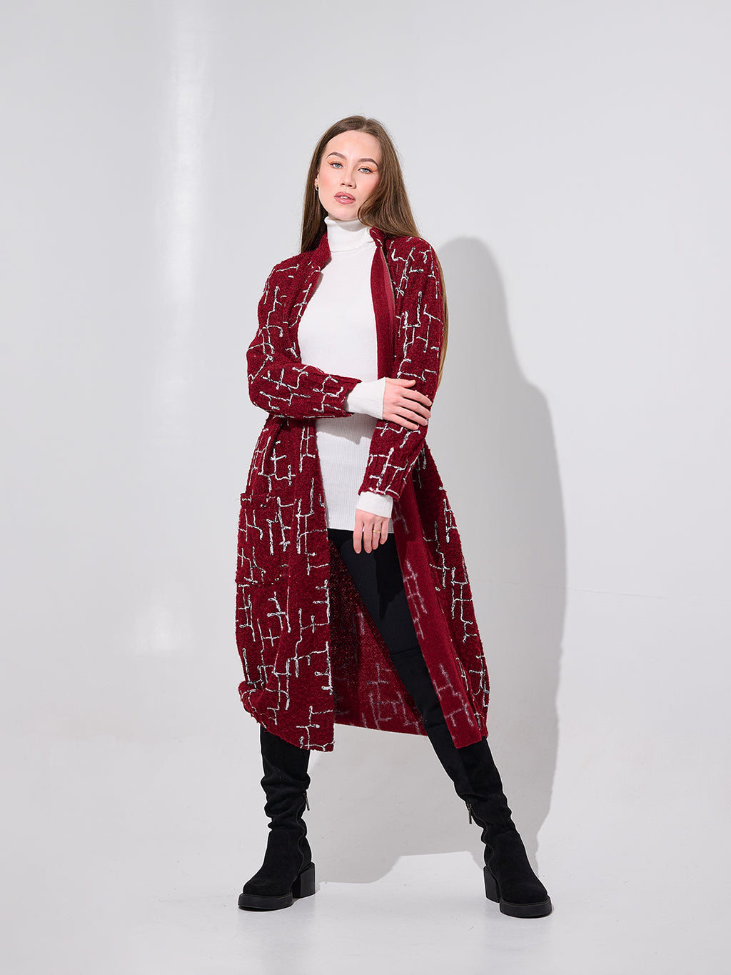 Burgundy Printed Tunic