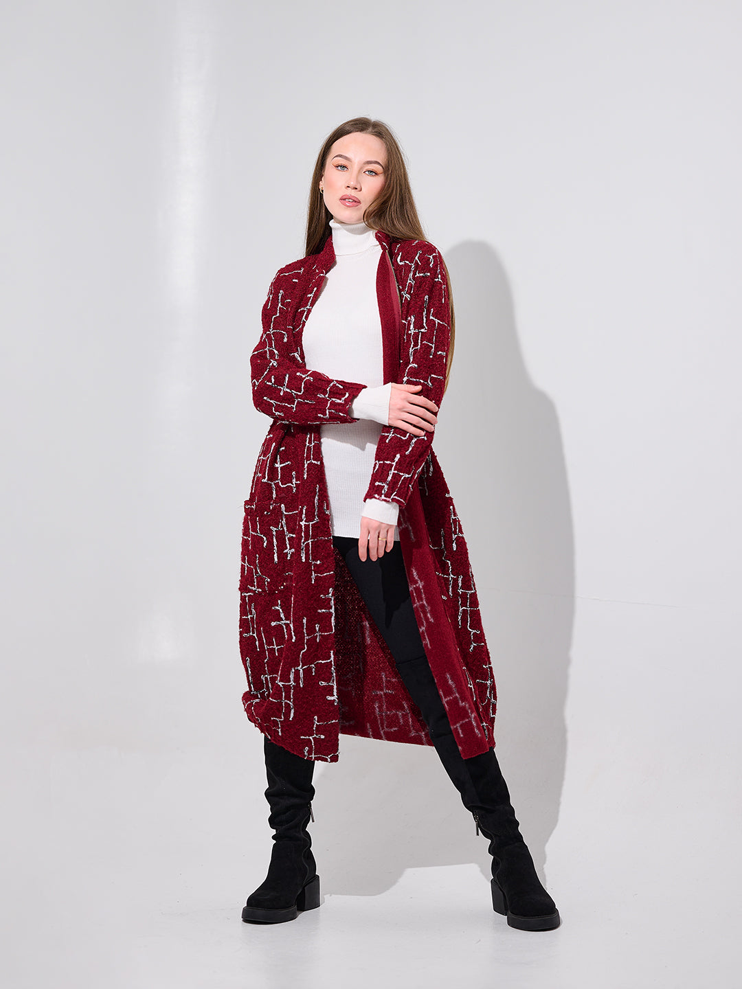 Burgundy Printed Tunic