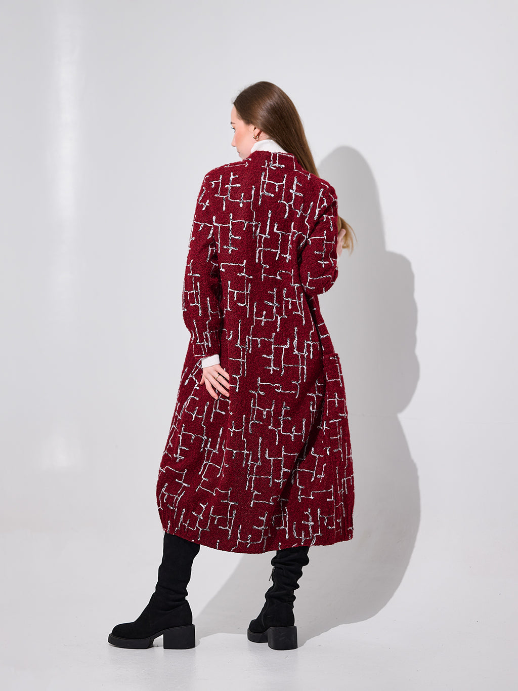 Burgundy Printed Tunic