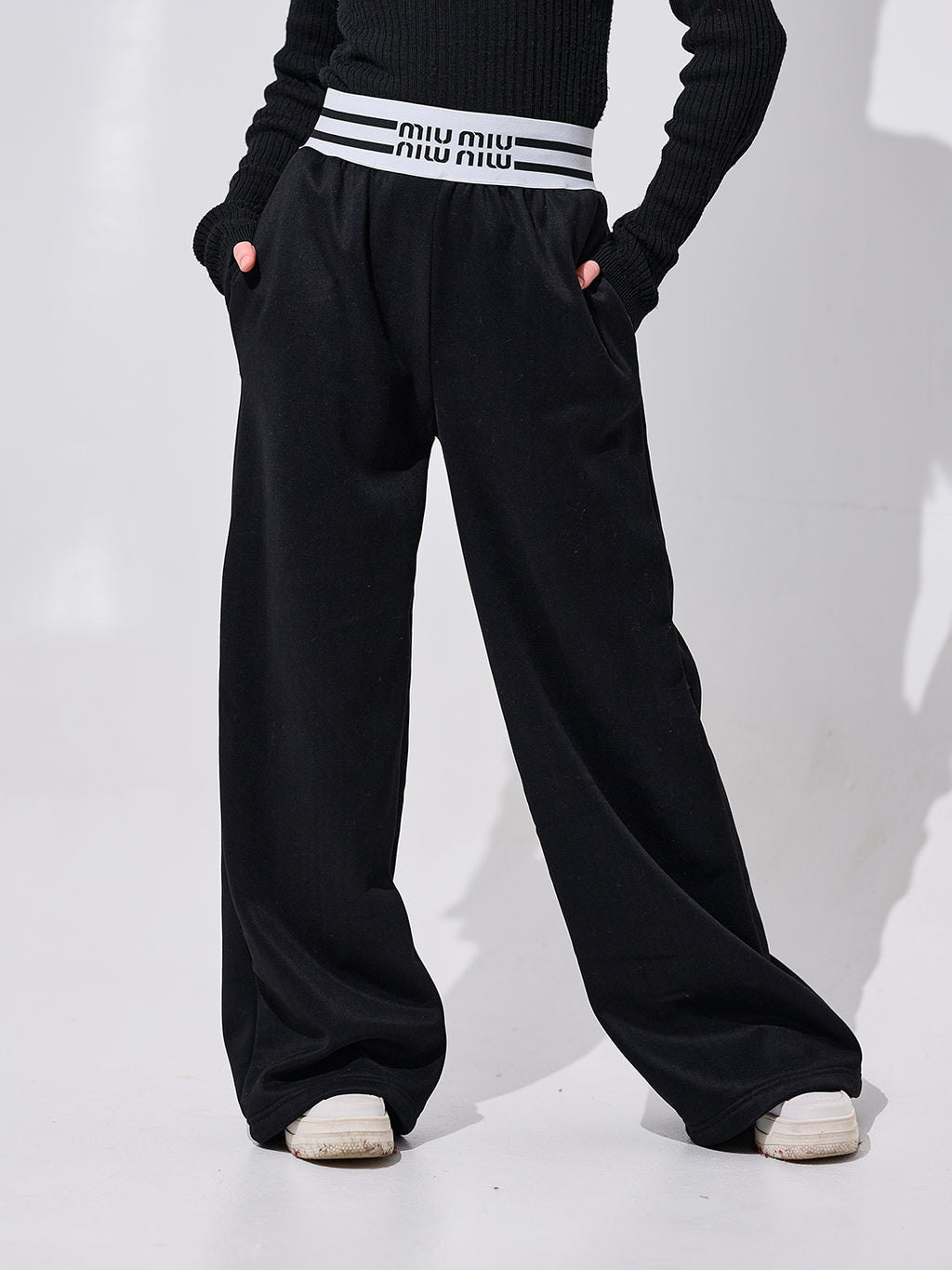 Black Wide-Leg Pants