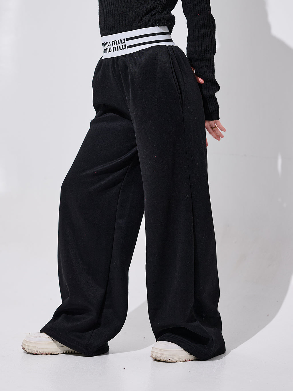 Black Wide-Leg Pants