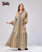 Savanna Tiger-Stripe  Dress