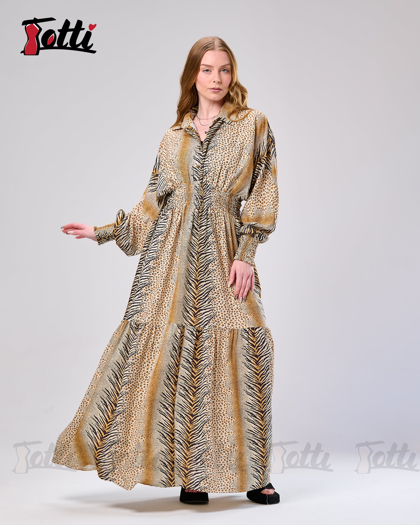 Savanna Tiger-Stripe  Dress