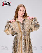 Savanna Tiger-Stripe  Dress