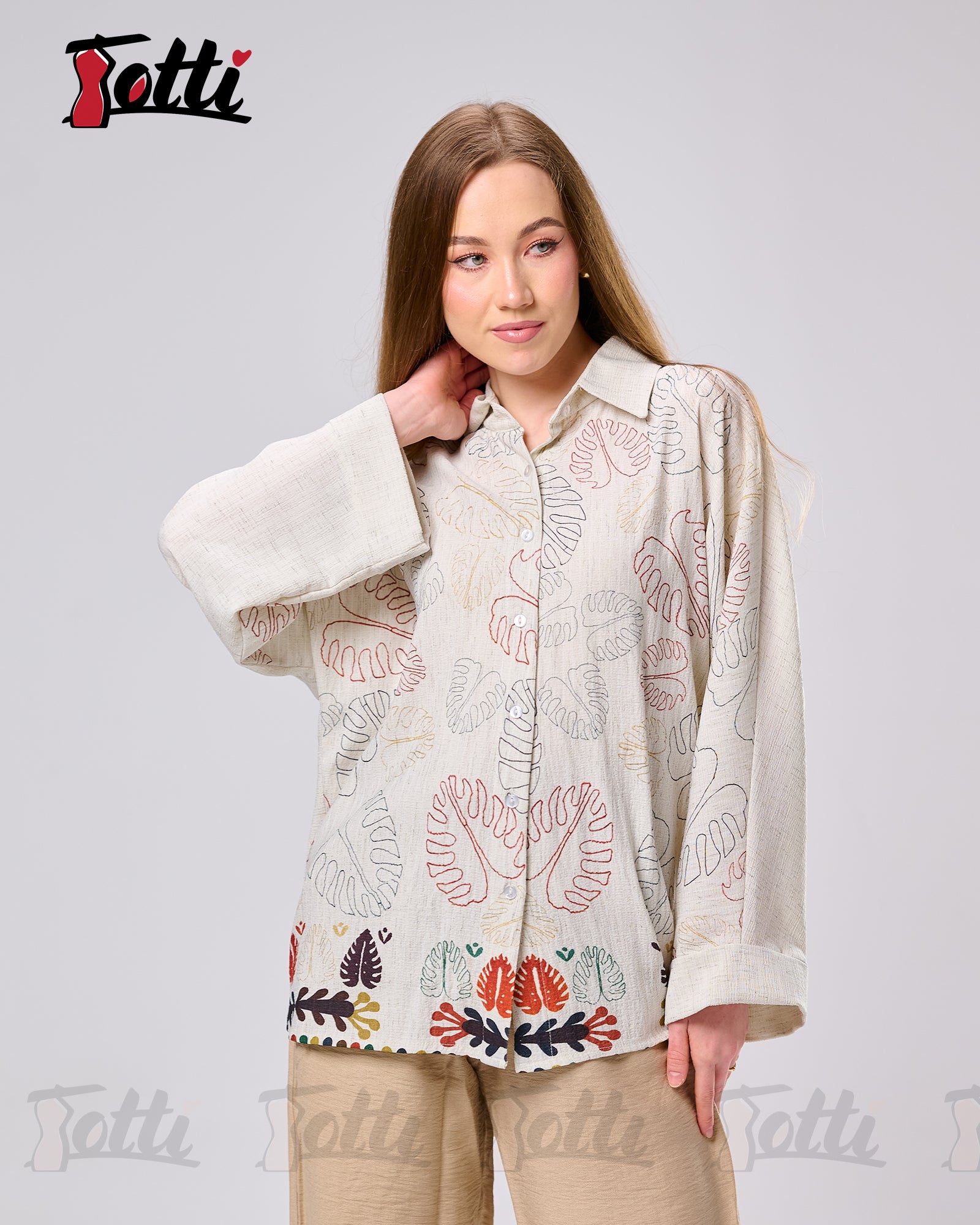 The Oasis Line-Art Blouse