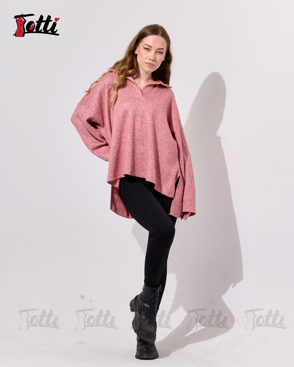 The Marled Rose V-Neck