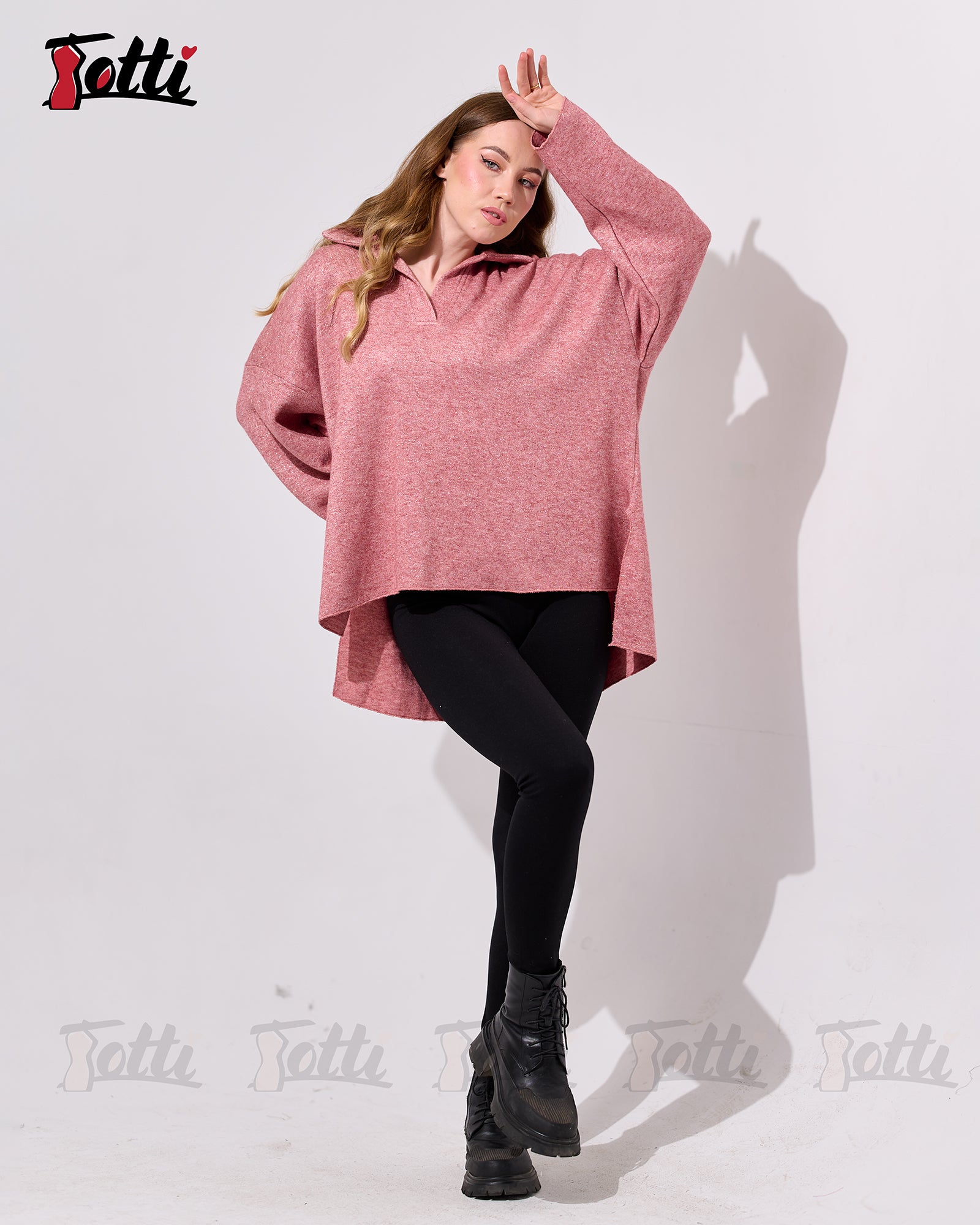 The Marled Rose V-Neck