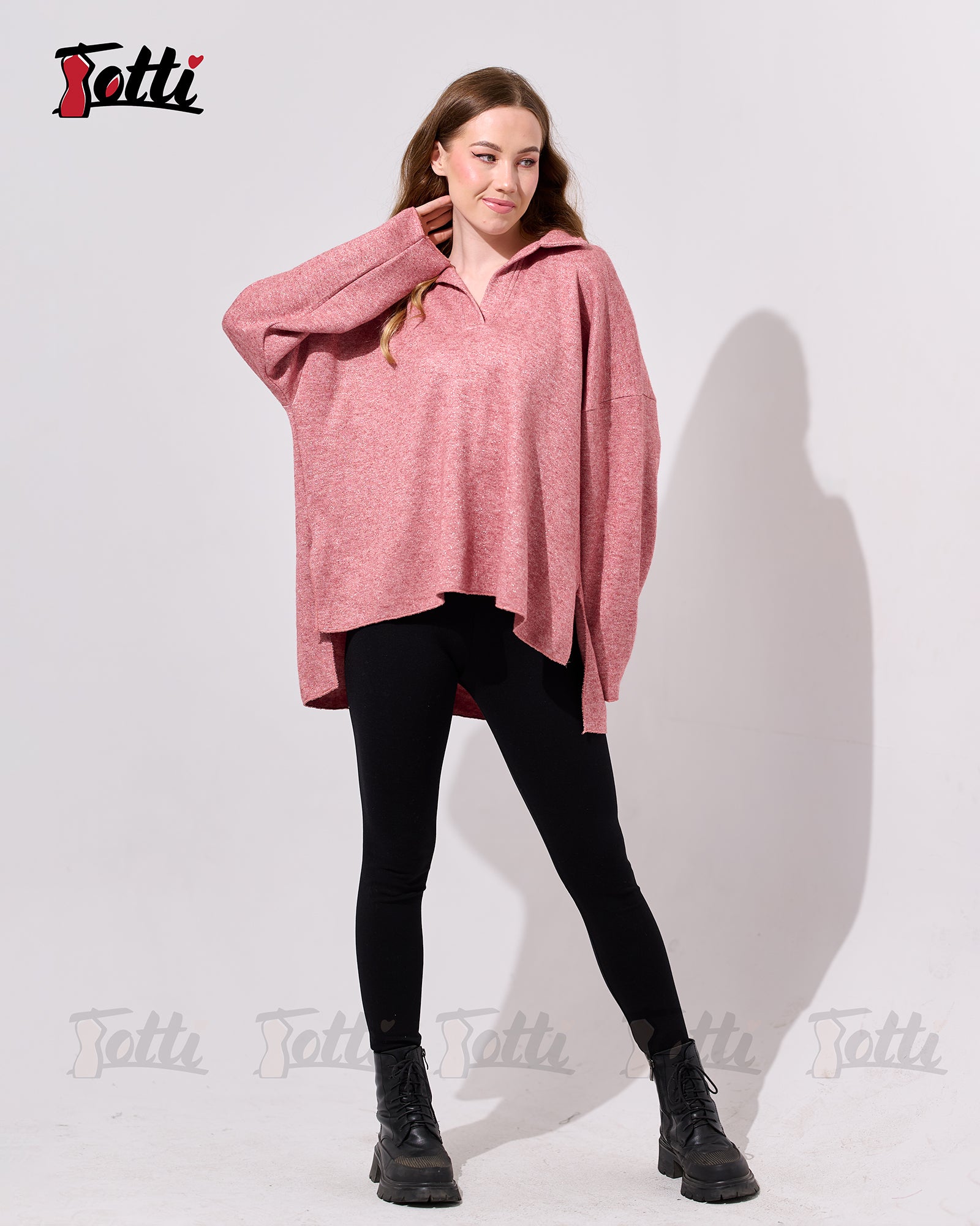 The Marled Rose V-Neck