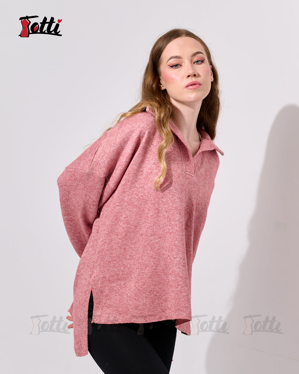 The Marled Rose V-Neck