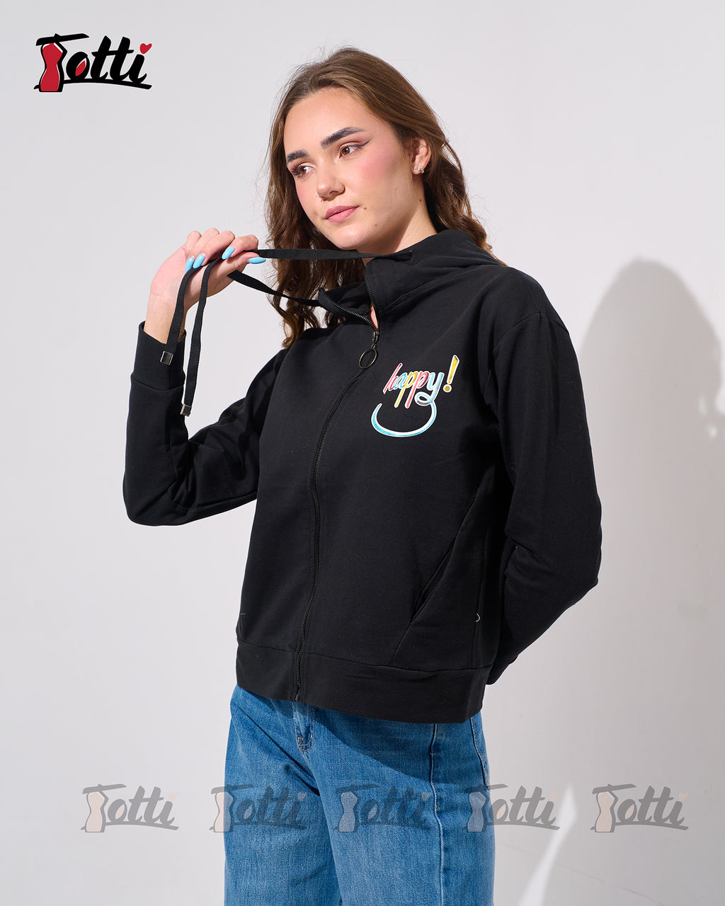 Black Zip Hoodie